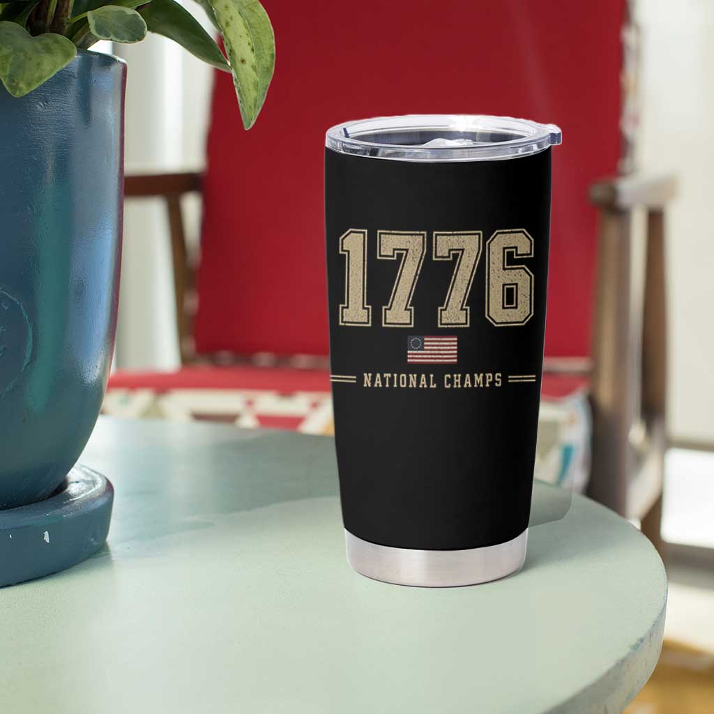 1776 National Champs 250th Anniversary USA 4th of July Tumbler Cup