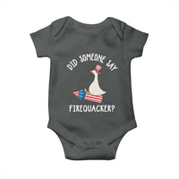 Patriotic Silly Goose 4th of July Baby Onesie Did Someone Say Firequacker