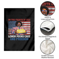 Lemon Pound Cake And Freedom Garden Flag 4th of July Hip Hop Edgy Humor Rap Fan