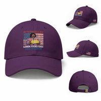 Lemon Pound Cake And Freedom Baseball Cap 4th of July Hip Hop Edgy Humor Rap Fan