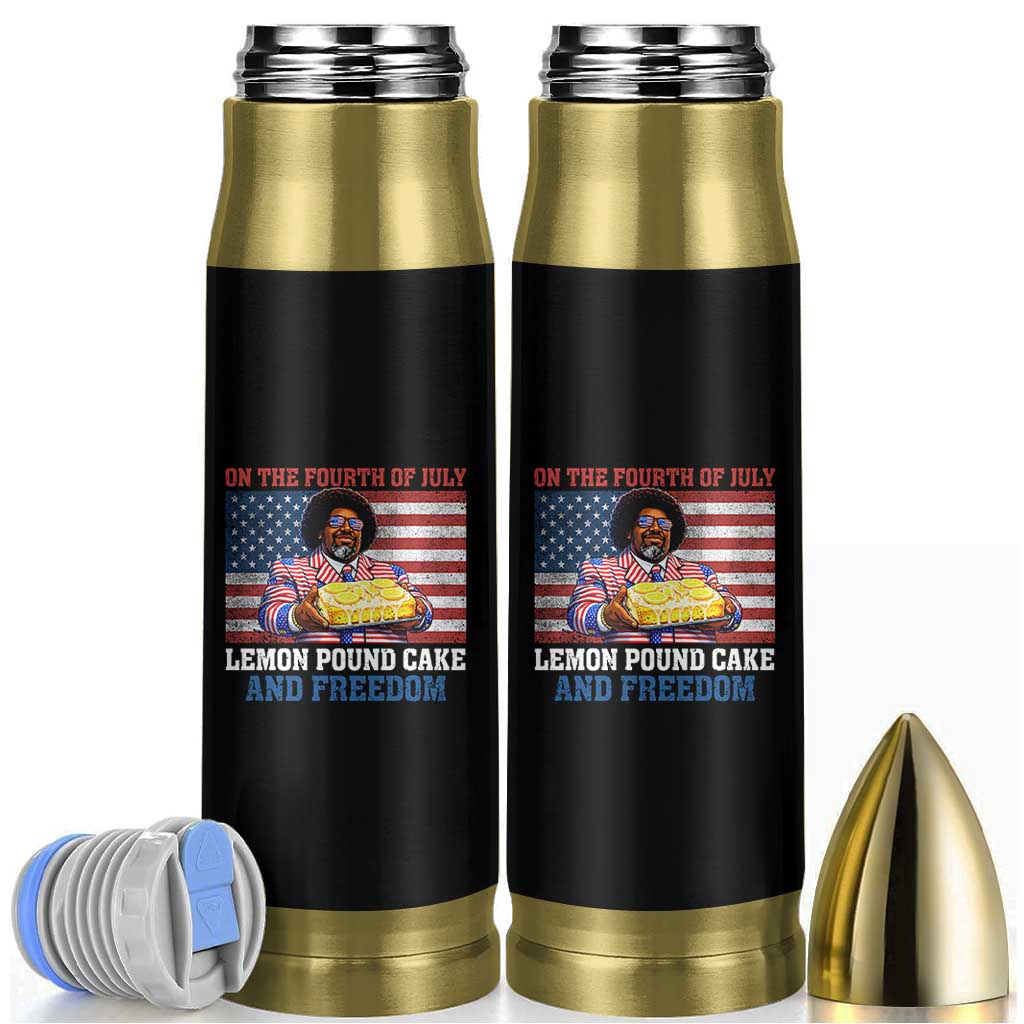 Lemon Pound Cake And Freedom Bullet Tumbler 4th of July Hip Hop Edgy Humor Rap Fan