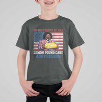 Lemon Pound Cake And Freedom T Shirt For Kid 4th of July Hip Hop Edgy Humor Rap Fan