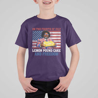 Lemon Pound Cake And Freedom T Shirt For Kid 4th of July Hip Hop Edgy Humor Rap Fan