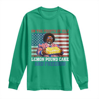 Lemon Pound Cake And Freedom Long Sleeve Shirt 4th of July Hip Hop Edgy Humor Rap Fan