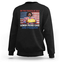 Lemon Pound Cake And Freedom Sweatshirt 4th of July Hip Hop Edgy Humor Rap Fan