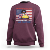 Lemon Pound Cake And Freedom Sweatshirt 4th of July Hip Hop Edgy Humor Rap Fan