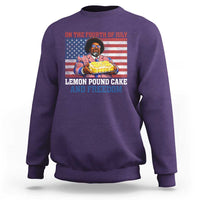Lemon Pound Cake And Freedom Sweatshirt 4th of July Hip Hop Edgy Humor Rap Fan