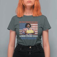 Lemon Pound Cake And Freedom T Shirt For Women 4th of July Hip Hop Edgy Humor Rap Fan