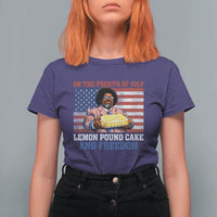 Lemon Pound Cake And Freedom T Shirt For Women 4th of July Hip Hop Edgy Humor Rap Fan