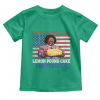Lemon Pound Cake And Freedom Toddler T Shirt 4th of July Hip Hop Edgy Humor Rap Fan