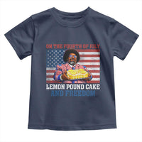Lemon Pound Cake And Freedom Toddler T Shirt 4th of July Hip Hop Edgy Humor Rap Fan