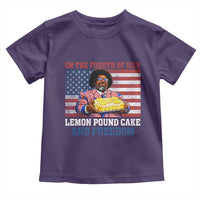 Lemon Pound Cake And Freedom Toddler T Shirt 4th of July Hip Hop Edgy Humor Rap Fan