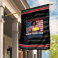 Lemon Pound Cake And Freedom Patriotic Garden Flag 4th of July Hip Hop Edgy Humor Rap Fan