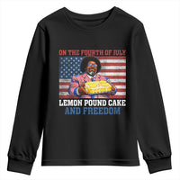 Lemon Pound Cake And Freedom Youth Sweatshirt 4th of July Hip Hop Edgy Humor Rap Fan