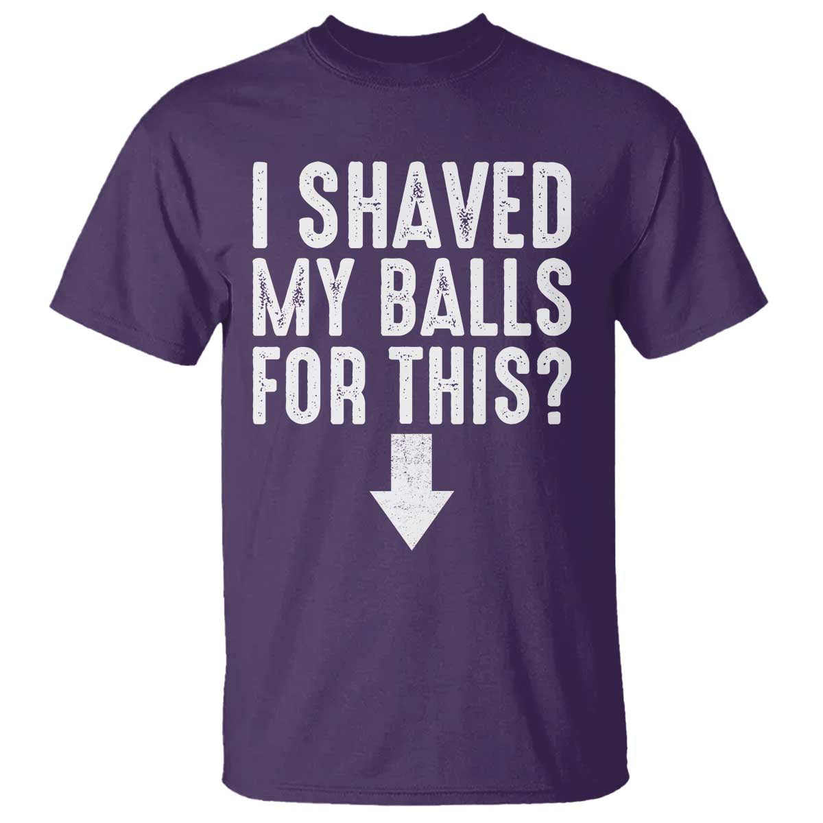 Funny I Shaved My Balls For This T Shirt Hilarious Sarcastic Adult Humor - Wonder Print Shop