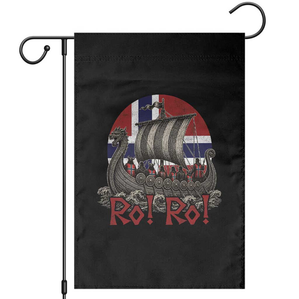 Ro Ro Norway Garden Flag Norwegian Viking Row Longship Norge Football Fan