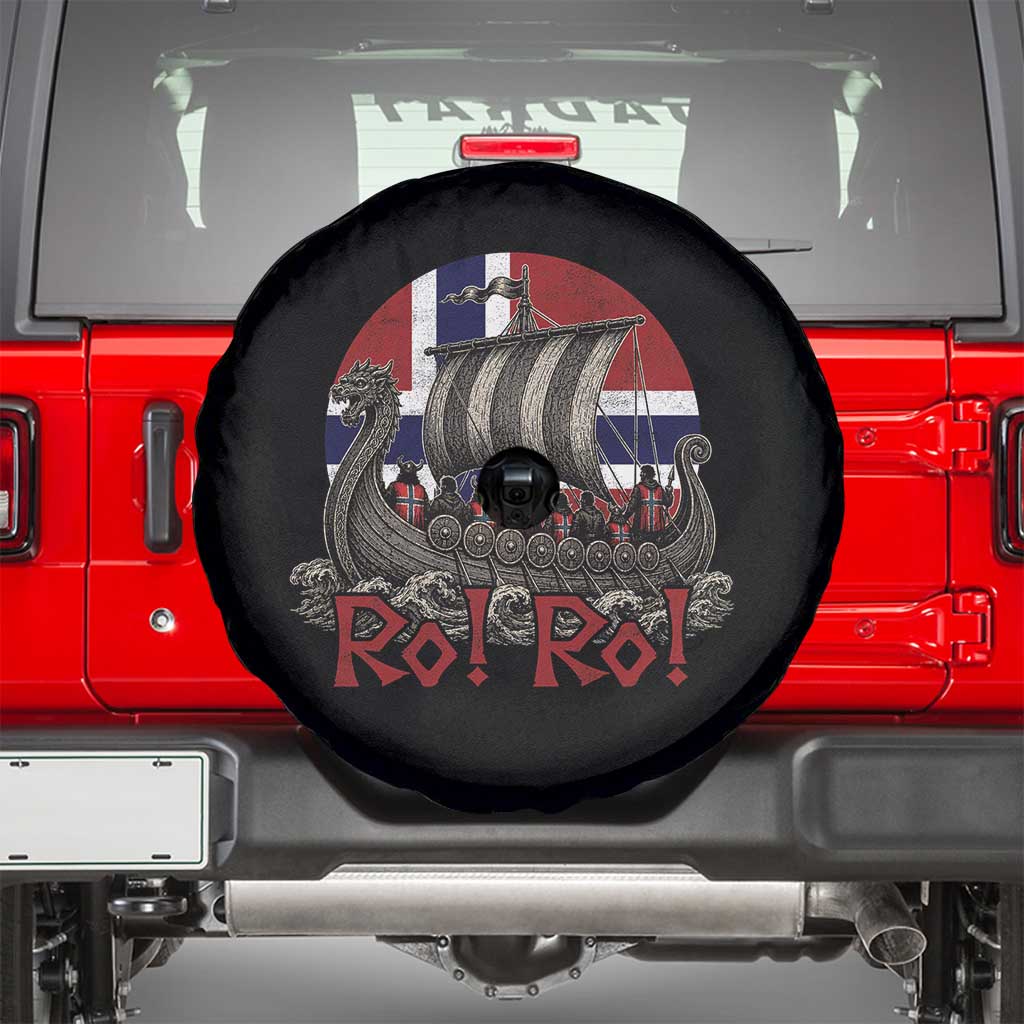 Ro Ro Norway Spare Tire Cover Norwegian Viking Row Longship Norge Football Fan