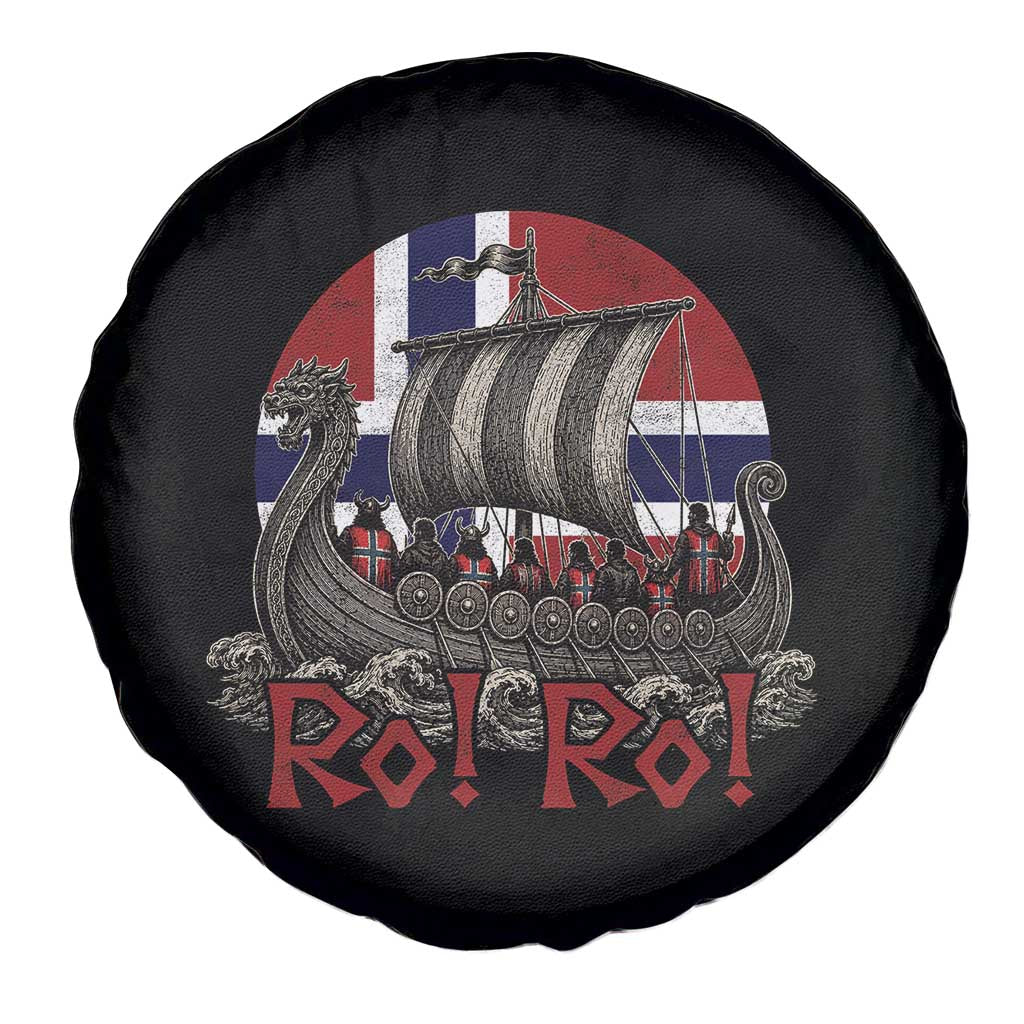 Ro Ro Norway Spare Tire Cover Norwegian Viking Row Longship Norge Football Fan