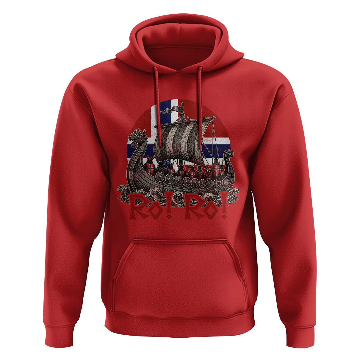 Ro Ro Norway Hoodie Norwegian Viking Row Longship Norge Football Fan