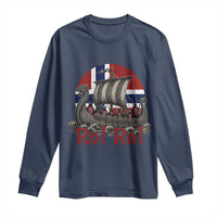 Ro Ro Norway Long Sleeve Shirt Norwegian Viking Row Longship Norge Football Fan