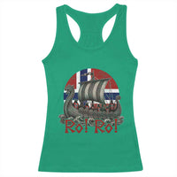 Ro Ro Norway Racerback Tank Top Norwegian Viking Row Longship Norge Football Fan