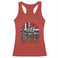 Ro Ro Norway Racerback Tank Top Norwegian Viking Row Longship Norge Football Fan