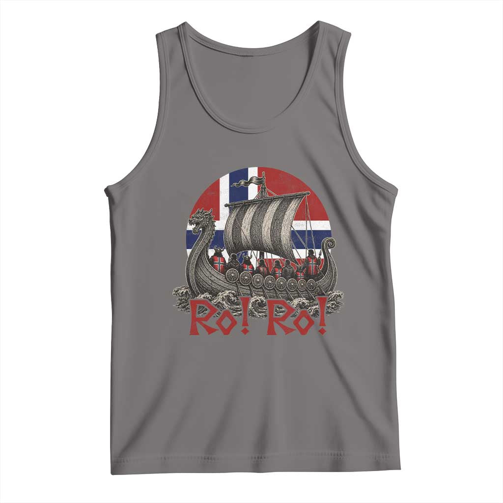Ro Ro Norway Tank Top Norwegian Viking Row Longship Norge Football Fan