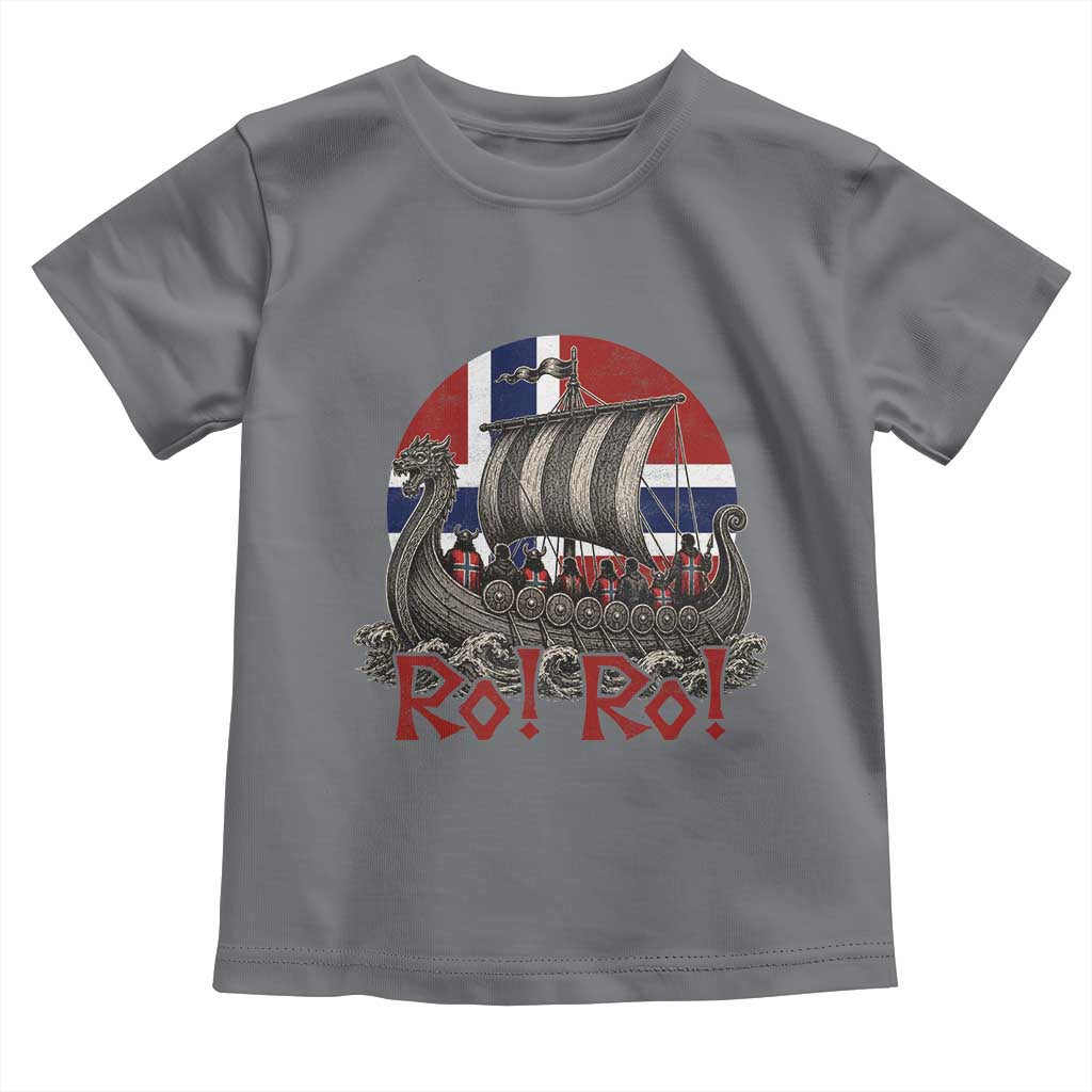 Ro Ro Norway Toddler T Shirt Norwegian Viking Row Longship Norge Football Fan