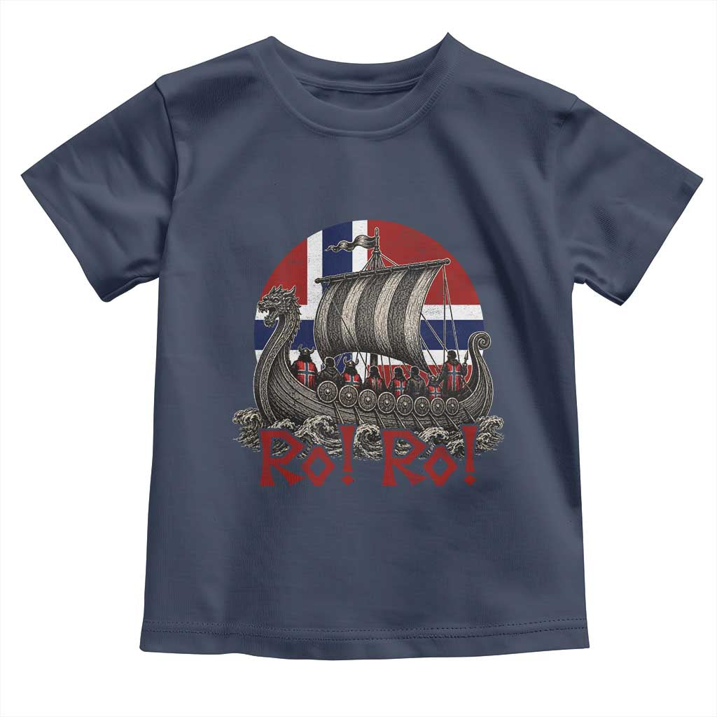Ro Ro Norway Toddler T Shirt Norwegian Viking Row Longship Norge Football Fan