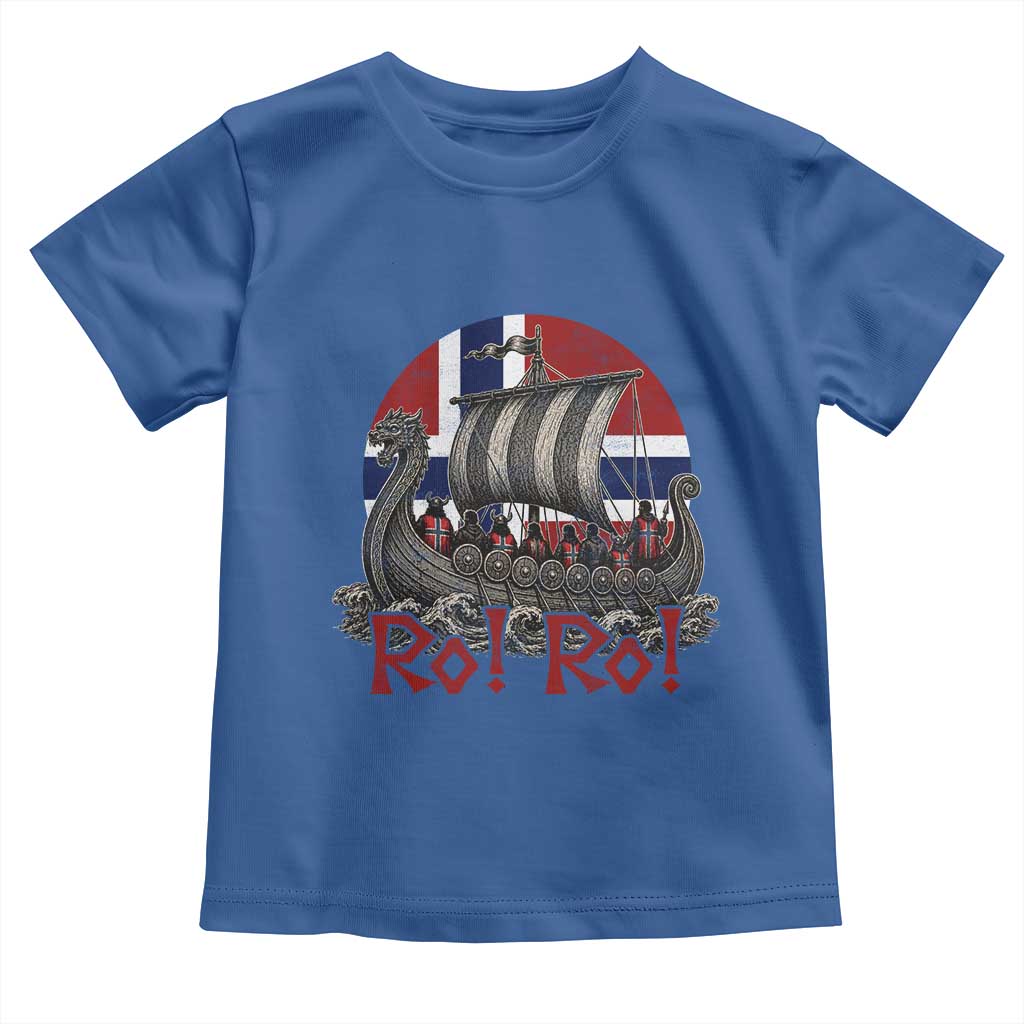 Ro Ro Norway Toddler T Shirt Norwegian Viking Row Longship Norge Football Fan