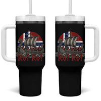 Ro Ro Norway Tumbler With Handle Norwegian Viking Row Longship Norge Football Fan