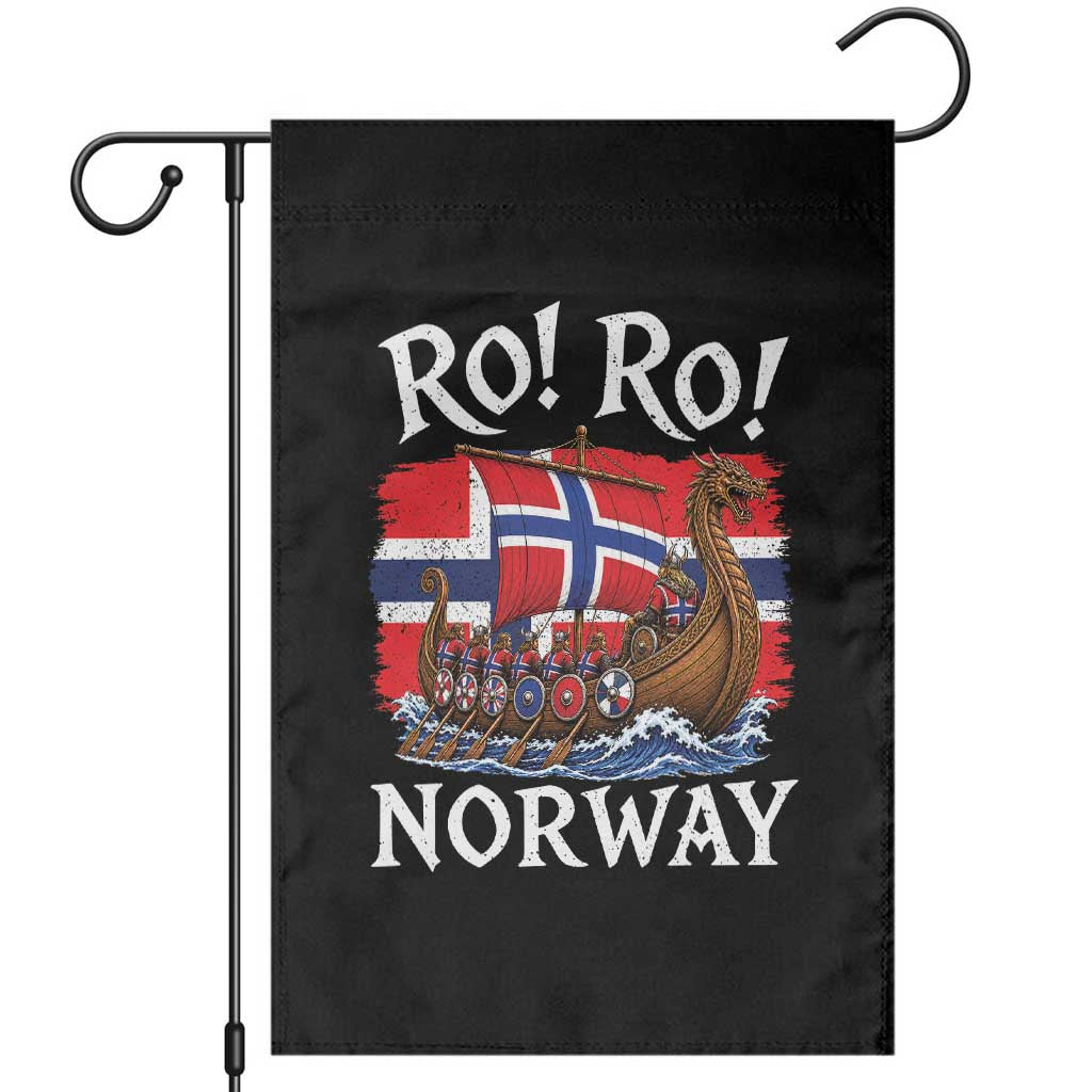 Ro Ro Norway Viking Row Garden Flag Norwegian Flag Longship for Norge Football Fan
