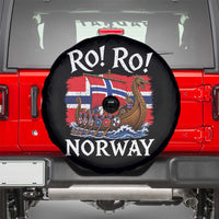 Ro Ro Norway Viking Row Spare Tire Cover Norwegian Flag Longship for Norge Football Fan