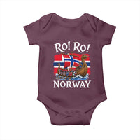 Ro Ro Norway Viking Row Baby Onesie Norwegian Flag Longship for Norge Football Fan