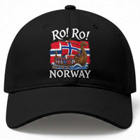 Ro Ro Norway Viking Row Baseball Cap Norwegian Flag Longship for Norge Football Fan