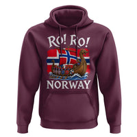 Ro Ro Norway Viking Row Hoodie Norwegian Flag Longship for Norge Football Fan