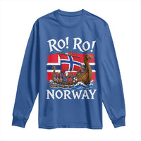 Ro Ro Norway Viking Row Long Sleeve Shirt Norwegian Flag Longship for Norge Football Fan