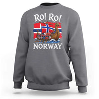 Ro Ro Norway Viking Row Sweatshirt Norwegian Flag Longship for Norge Football Fan