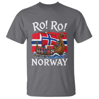 Ro Ro Norway Viking Row T Shirt Norwegian Flag Longship for Norge Football Fan
