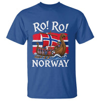 Ro Ro Norway Viking Row T Shirt Norwegian Flag Longship for Norge Football Fan