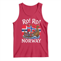 Ro Ro Norway Viking Row Tank Top Norwegian Flag Longship for Norge Football Fan