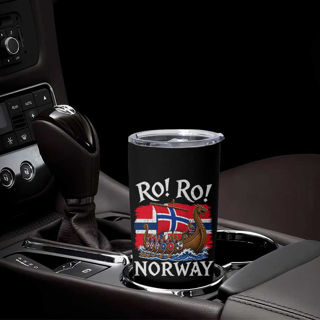 Ro Ro Norway Viking Row Tumbler Cup Norwegian Flag Longship for Norge Football Fan