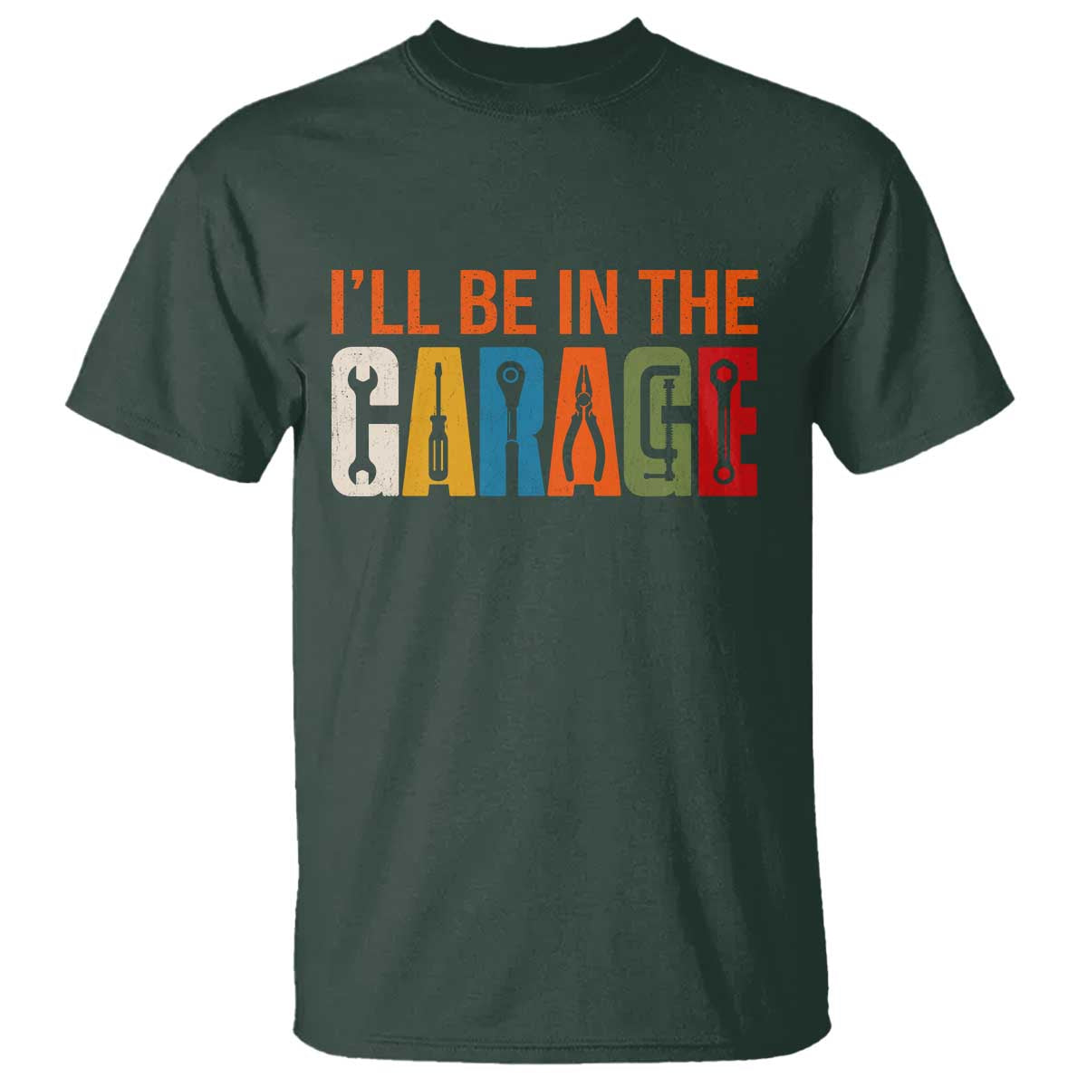 I Will Be In The Garage Funny Car Mechanic T Shirt Dad Joke Handyman Mechanics Tool