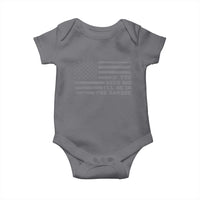 If You Need Me I Will Be In The Garage Funny Mechanic Baby Onesie Vintage American Flag