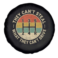 They Can't Steal What They Can't Drive Spare Tire Cover Funny Stick Shift Manual Car