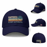 Happiness Is Not Automatic 5 Speed Manual Transmission Car Baseball Cap