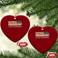 Happiness Is Not Automatic 5 Speed Manual Transmission Car Ceramic Ornament