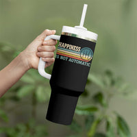 Happiness Is Not Automatic 5 Speed Manual Transmission Car Tumbler With Handle