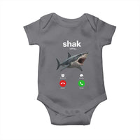Shark Calling Meme Mispelled Shak Incoming Call Humor Baby Onesie