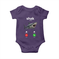 Shark Calling Meme Mispelled Shak Incoming Call Humor Baby Onesie